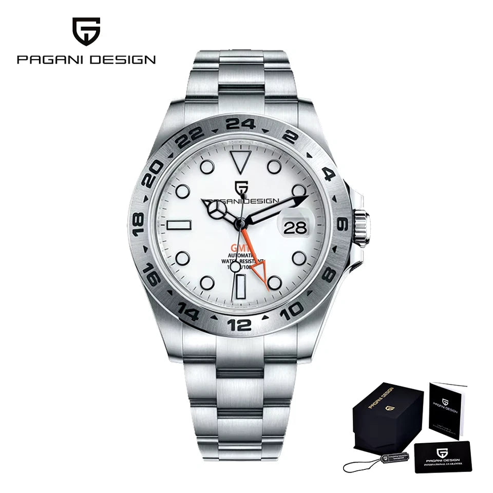 PAGANI DESIGN PD-1682 V2 Explorer II Men GMT Automatic 100M Waterproof Watch