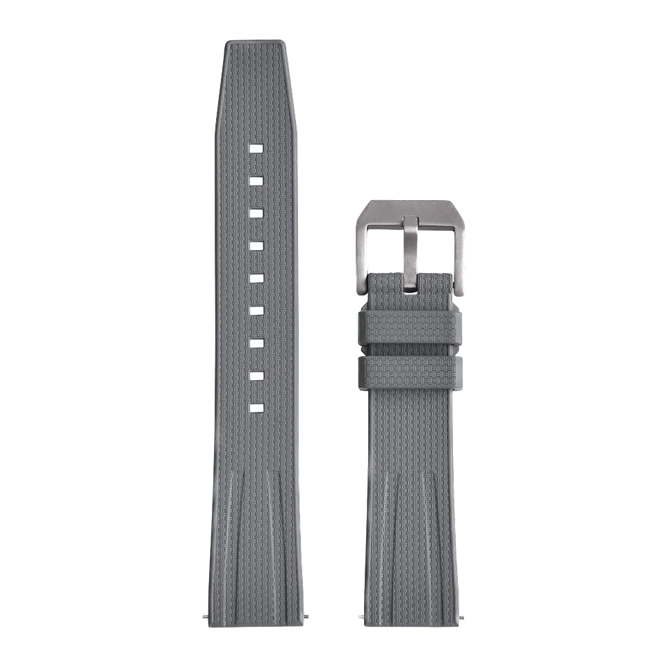 Rubber Strap 20mm 22mm Watch Band Fluororubber For Diving Watch