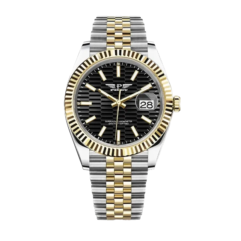 PINDU Mens Mechanical Automatic Watch AR Sapphire Glass Calendar Wrist Watch-PrimeTimepiece