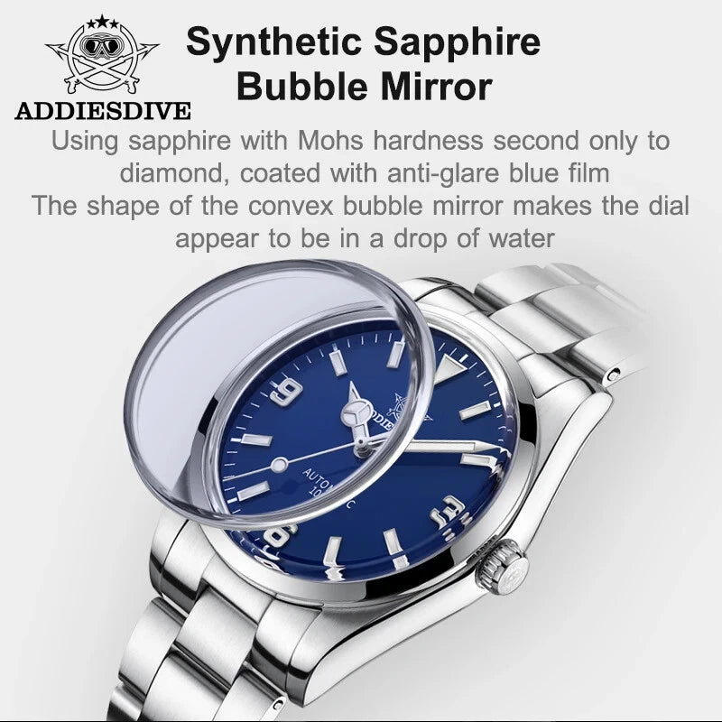 ADDIESDIVE AD2112 Mechanical Men's Watch, NH35 Movement Waterproof Watch