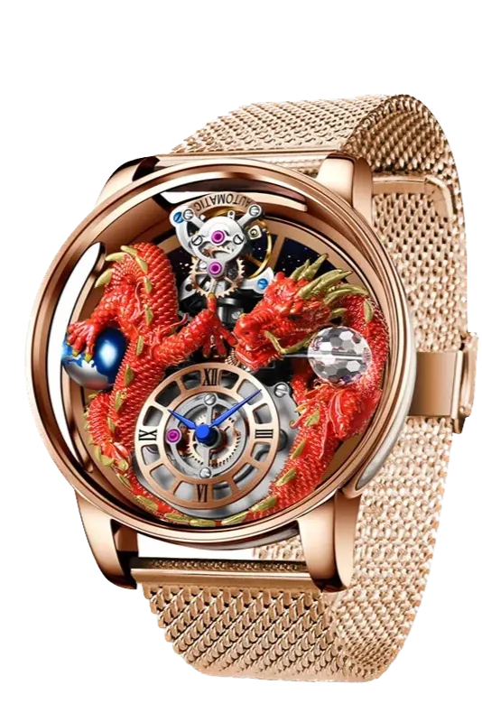 PINDU Celestial Body Series Artisanat Three Dimensional Dragon Men Watch-PrimeTimepiece
