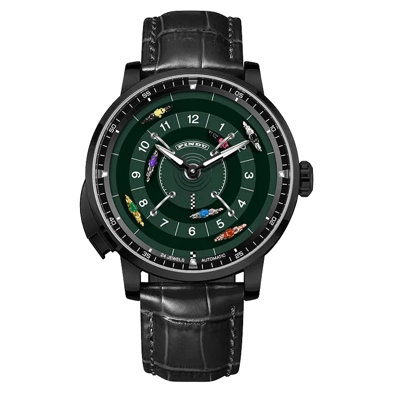 Pindu Horse Gambling Series Men Automatic Mechanical Watch, Racing Roulette