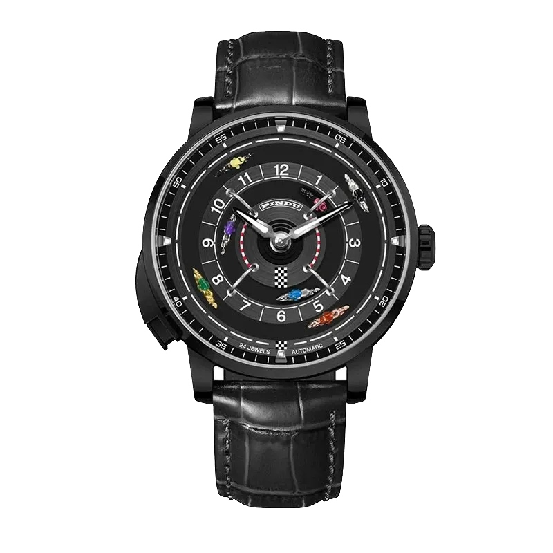 PINDU Horse Racing Series Men Mechanical Watch NH35, Wheel Game 50M Waterproof-PrimeTimepiece