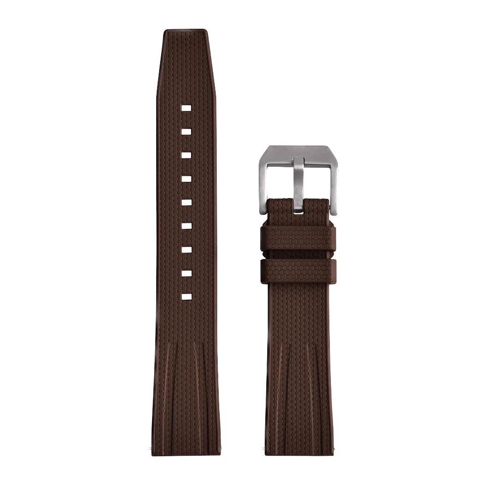 Rubber Strap 20mm 22mm Watch Band Fluororubber For Diving Watch