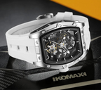 MEGIR 2242 Mechanical Watch for MenSport Analog Automatic Watch, Silicone Strap-PrimeTimepiece