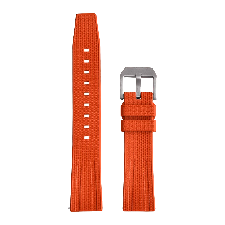 Rubber Strap 20mm 22mm Watch Band Fluororubber For Diving Watch