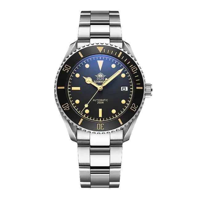 ADDIESDIVE AD2101 Wrist Watch Waterproof Mechanical Leather & Metal-PrimeTimepiece