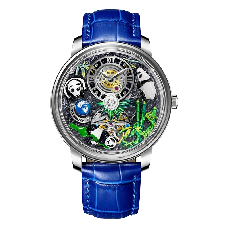 PINDU Panda Series Automatic Mechanical Watch Men Japan NH35 Movement Waterproof