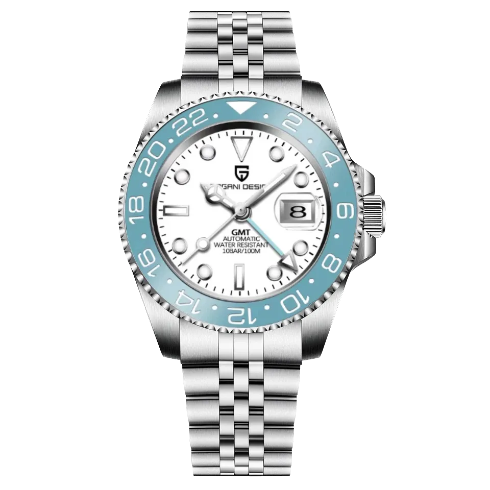 PAGANI DESIGN PD-1662A Men Mechanical Automatic GMT Watch 40MM Ceramic Bezel-PrimeTimepiece