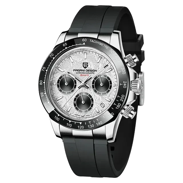 PAGANI DESIGN PD-1664, Rubber Strap, DAYTONA Chronograph Quartz Men Watch Waterproof-PrimeTimepiece