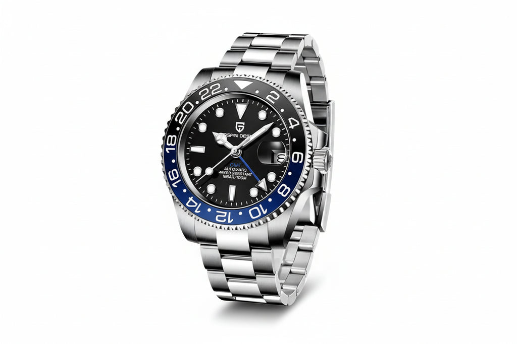 PAGANI DESIGN PD-1662 Luxury GMT Men Mechanical Wristwatch 100M Waterproof-PrimeTimepiece