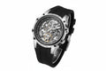 MEGIR Men's Skeleton Dial Automatic Mechanical Waterproof Watch Silicone Strap-PrimeTimepiece