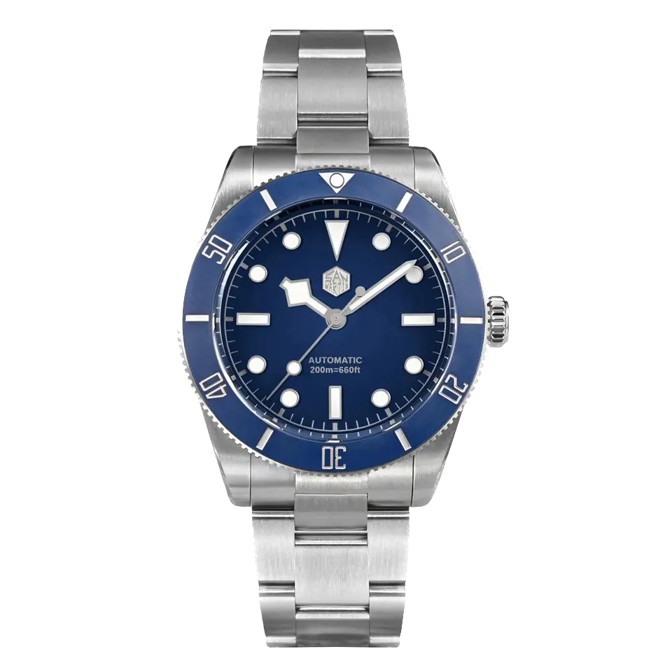 SAN MARTIAN SN0138-G 37Mm Vintage Men's Mechanical Diver Watch NH35 Waterproof-PrimeTimepiece