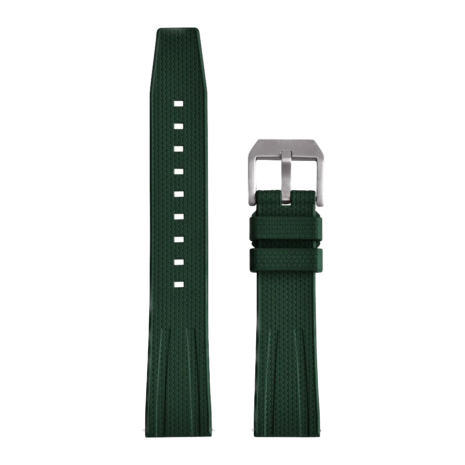 Rubber Strap 20mm 22mm Watch Band Fluororubber For Diving Watch