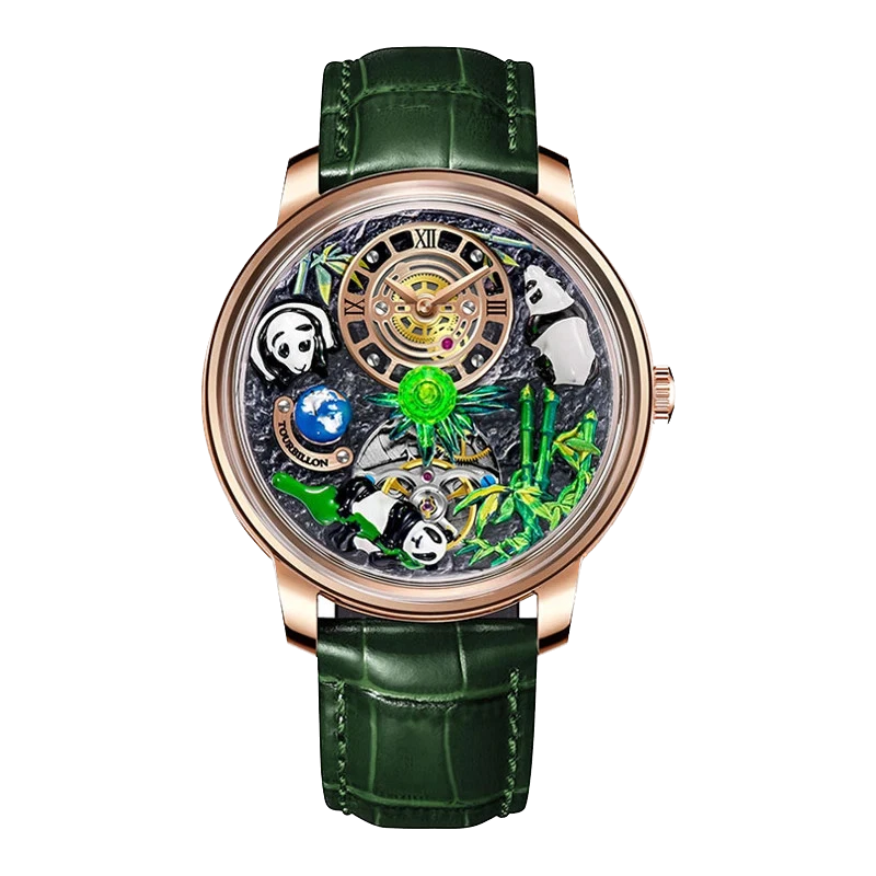 PINDU Panda Series Automatic Mechanical Watch Men Japan NH35 Movement Waterproof
