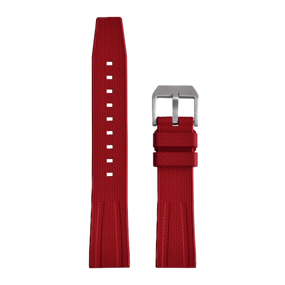 Rubber Strap 20mm 22mm Watch Band Fluororubber For Diving Watch