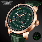 PINDU Horse Racing Series Men Mechanical Watch NH35, Wheel Game 50M Waterproof-PrimeTimepiece