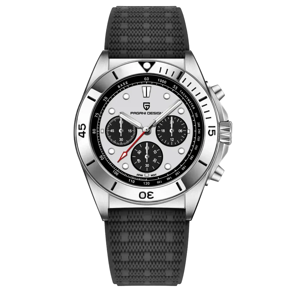 PAGANI DESIGN PD-1705 Sapphire Retro Quartz Chronometer Mens Watch VK63-PrimeTimepiece