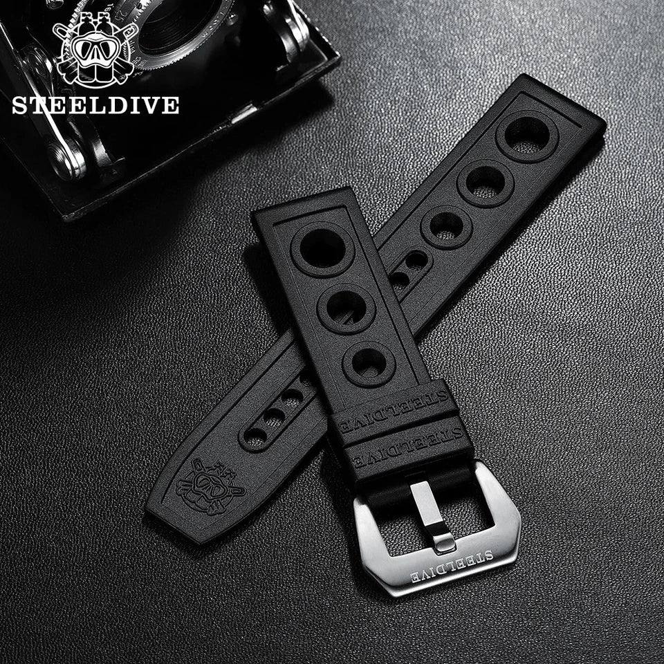 STEELDIVE REPLACEMENT Silicone Watch Band Strap Watch Bracelets Dive 20MM/22MM