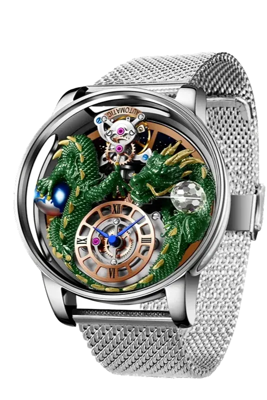 PINDU Celestial Body Series Artisanat Three Dimensional Dragon Men Watch-PrimeTimepiece