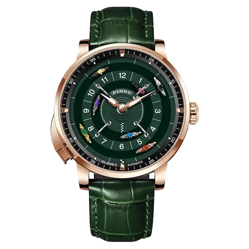 Pindu Horse Gambling Series Men Automatic Mechanical Watch, Racing Roulette-PrimeTimepiece