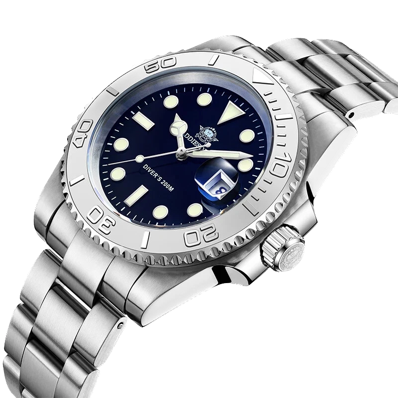 ADDIESDIVE MY-H3-C Men's Stainless Steel Watch 200m Diver BGW9 Quartz Watch