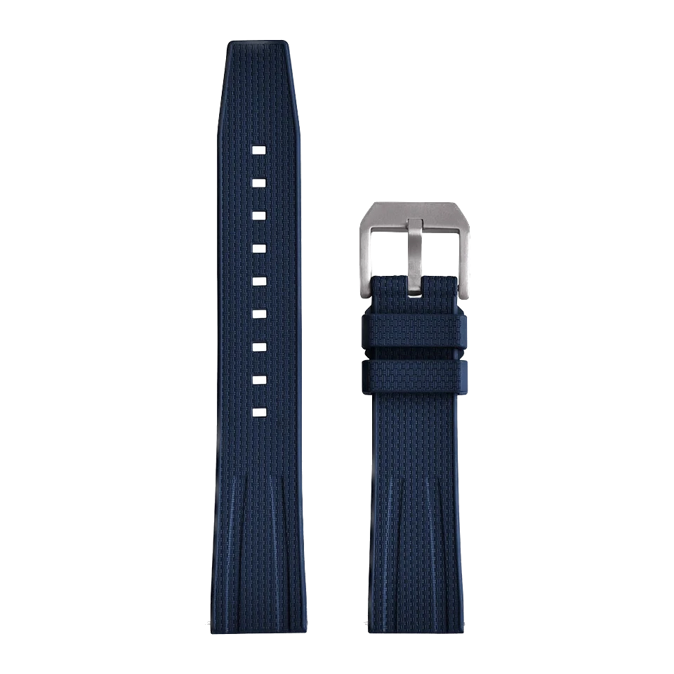 Rubber Strap 20mm 22mm Watch Band Fluororubber For Diving Watch