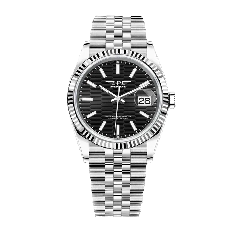 PINDU Mens Mechanical Automatic Watch AR Sapphire Glass Calendar Wrist Watch-PrimeTimepiece