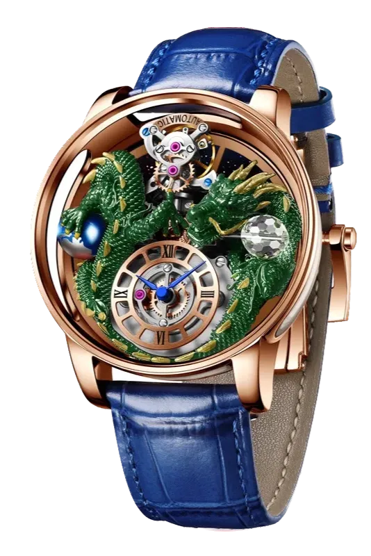 PINDU Celestial Body Series Artisanat Three Dimensional Dragon Men Watch-PrimeTimepiece