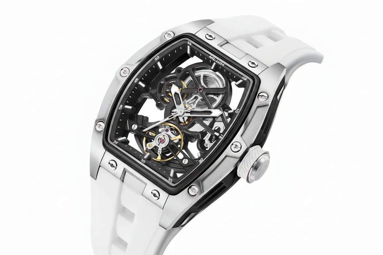 MEGIR 2242 Mechanical Watch for MenSport Analog Automatic Watch, Silicone Strap-PrimeTimepiece