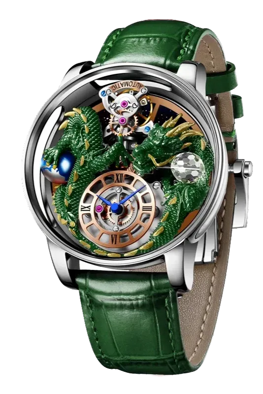 PINDU Celestial Body Series Artisanat Three Dimensional Dragon Men Watch-PrimeTimepiece