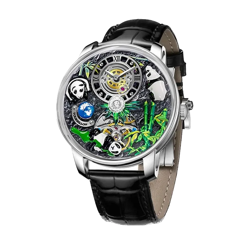 PINDU Panda Series Automatic Mechanical Watch Men Japan NH35 Movement Waterproof-PrimeTimepiece