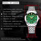 BENYAR BY-5209 Men's Automatic Mechanical Watch Dive 50ATM Waterproof, Luminous-PrimeTimepiece