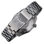 Seestern S407 steel bracelet clasp engraved with the Seestern starfish emblem, close-up