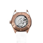 Seestern S434-2 rose-gold exhibition caseback with NH35A movement, engraved SAPPHIRE 20ATM SS316