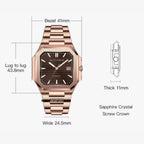 Specht & Söhne Cubic Automatic Miyota 8215 with Brown III dial