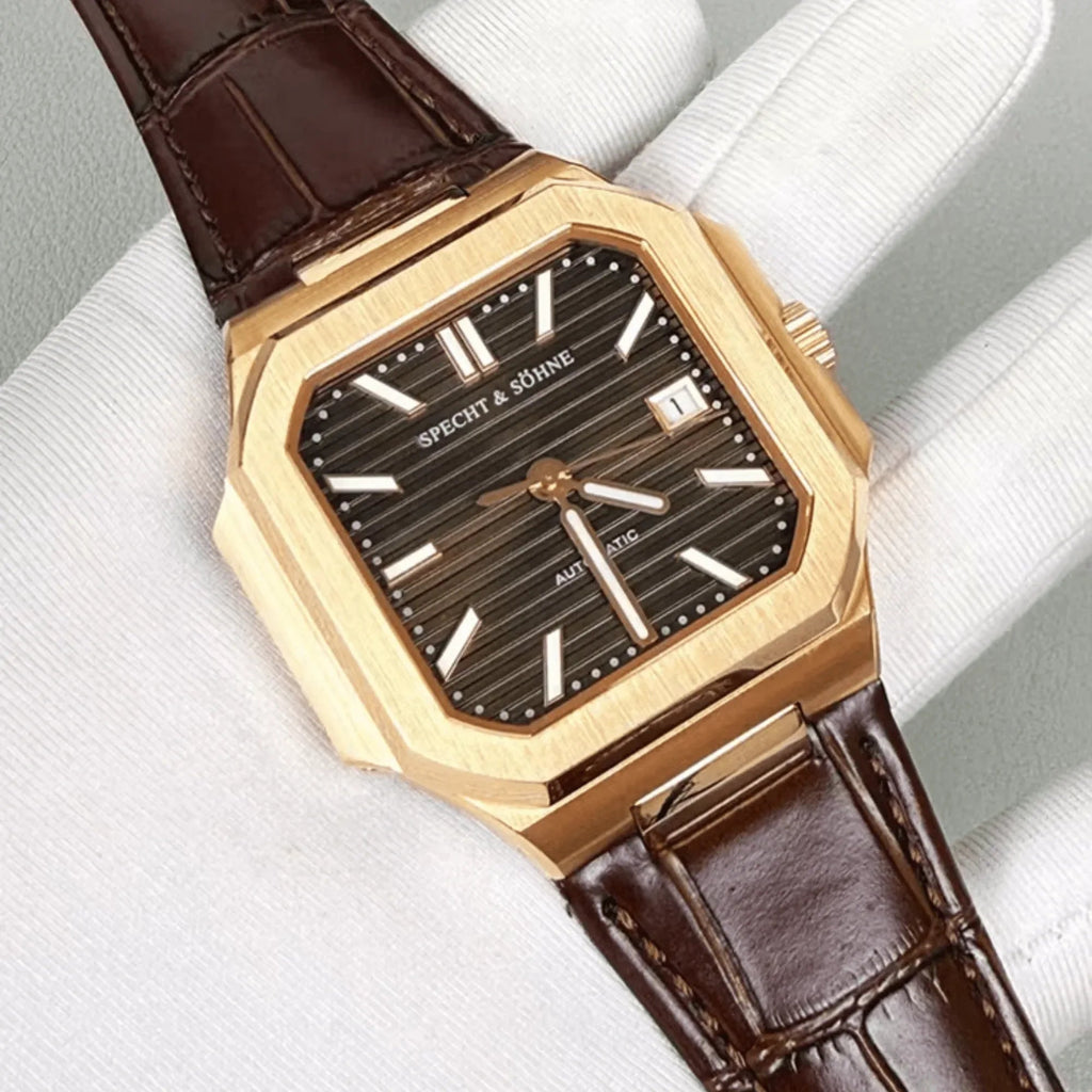 Specht & Söhne Cubic Automatic Miyota 8215 with Brown IV dial