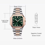 Specht & Söhne Cubic Automatic Miyota 8215 with Green II dial
