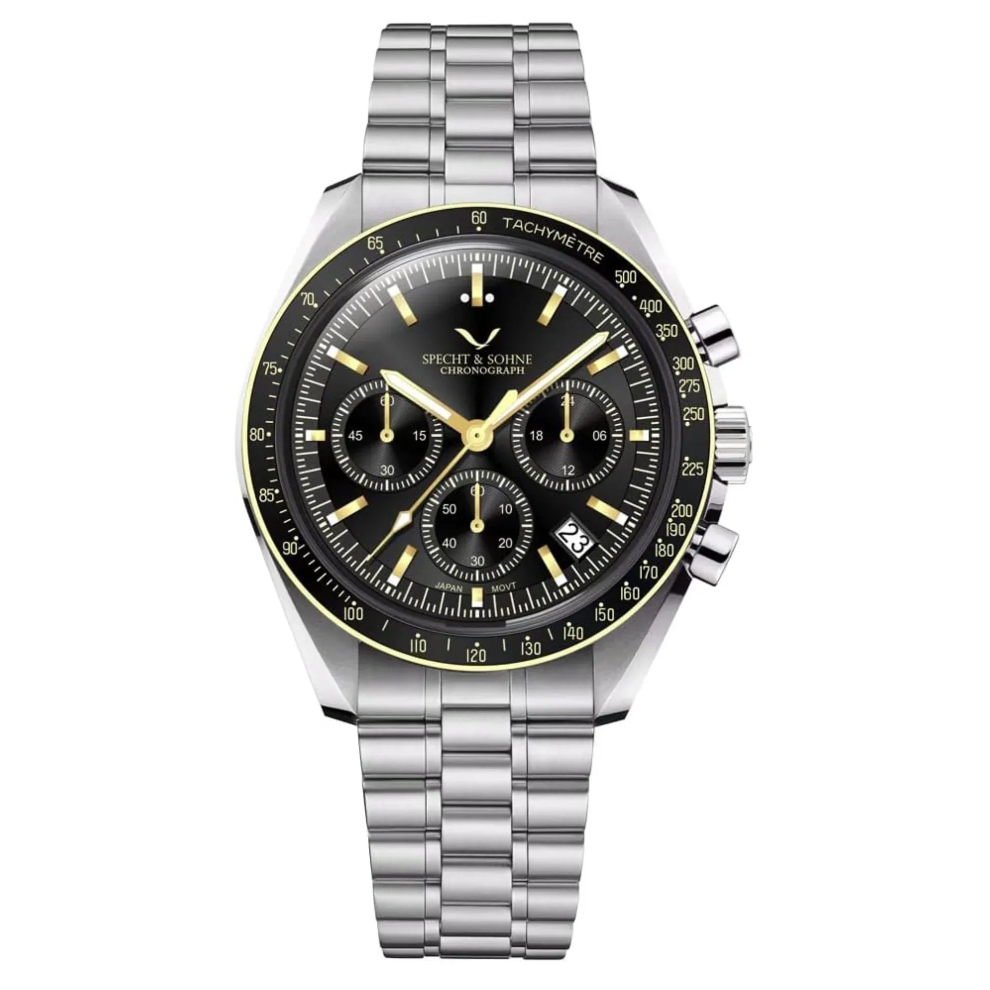 Specht & Söhne SP-5980 Oversized Octagonal Chronograph with Black II dial