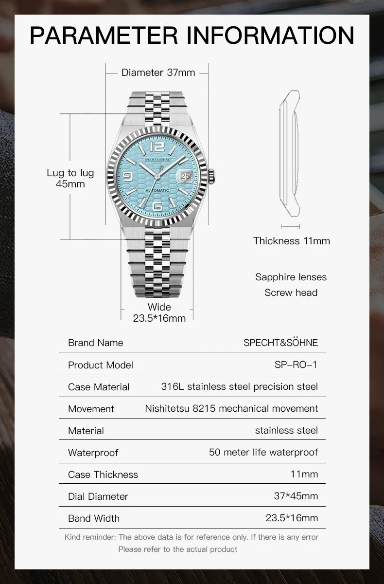 Specht & Sohne SP-RO Fluted Bezel Automatic Watch