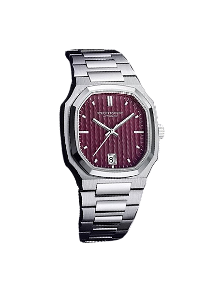 Specht & Söhne SP-RO Octagonal Bezel Sport with Burgundy dial