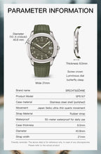 Specht & Sohne SP5167 Ultrathin Rubber Strap Quartz Watch