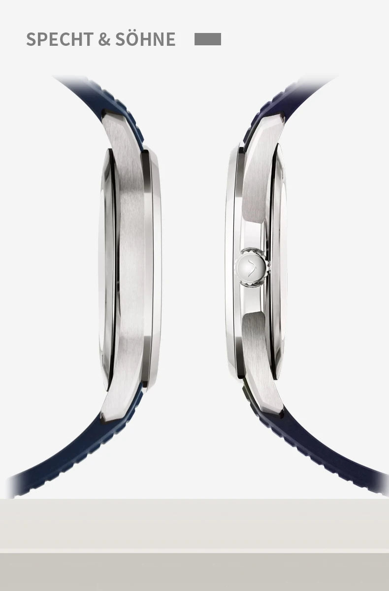 Specht & Sohne SP5167 Ultrathin Rubber Strap Quartz Watch