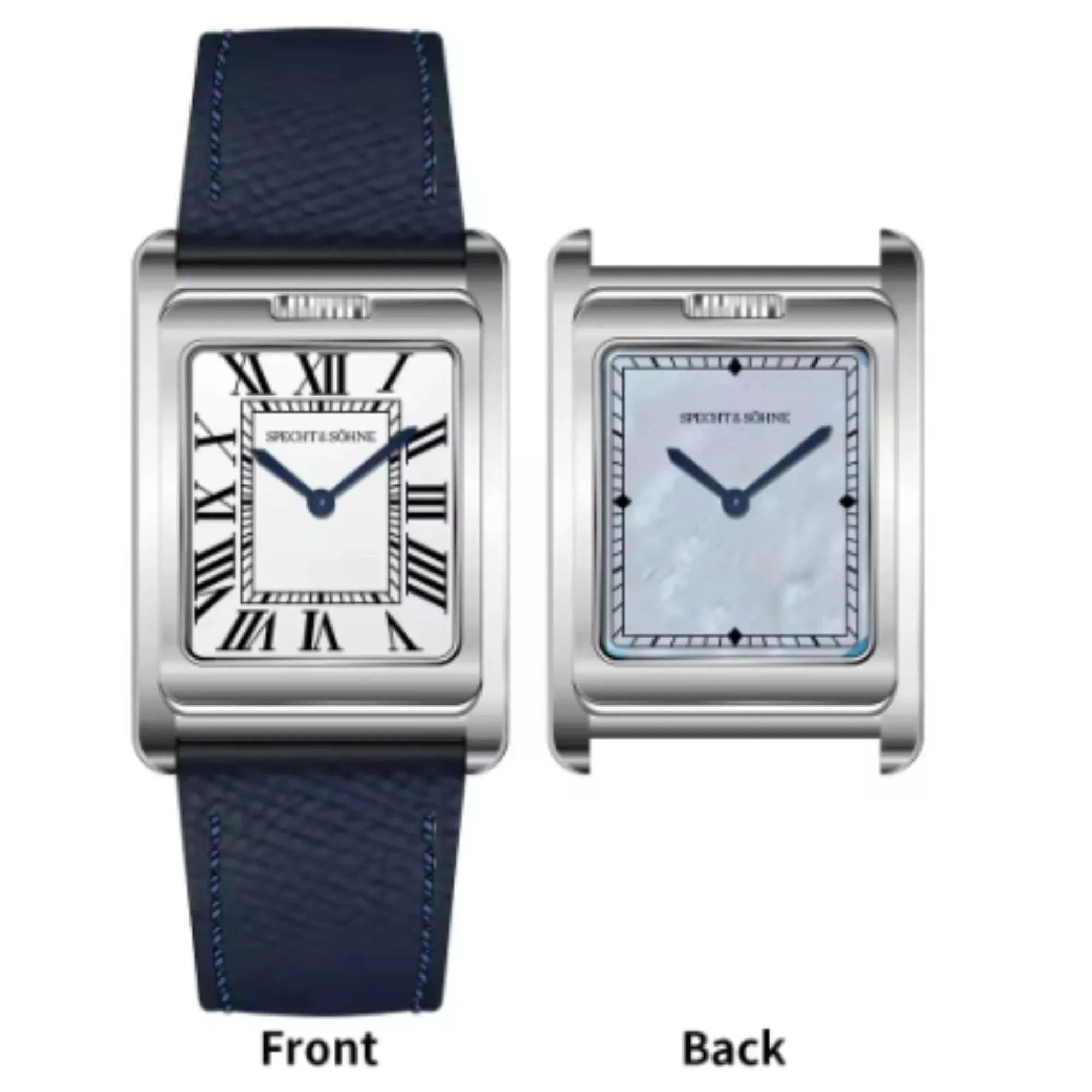 Specht & Söhne Square 222 Quartz with White II dial