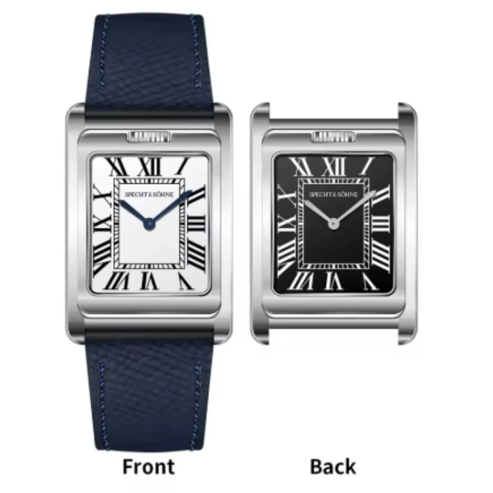 Specht & Söhne Square 222 Quartz with White dial