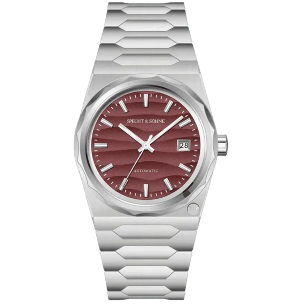 Specht & Söhne VC222 Square Geometric with Burgundy dial
