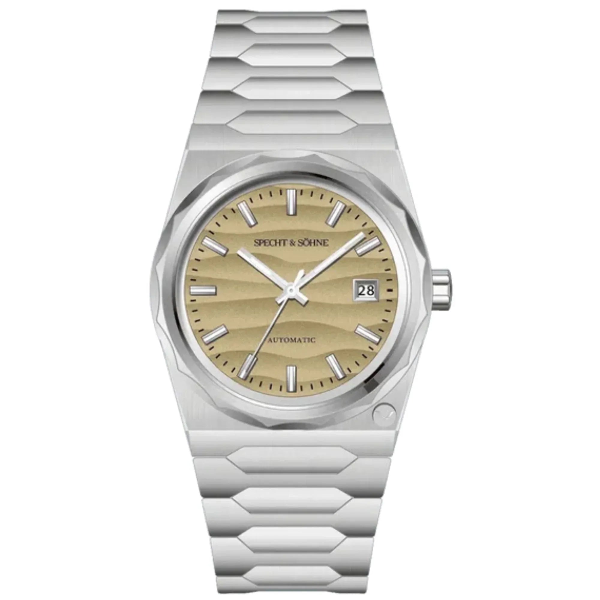 Specht & Söhne VC222 Square Geometric with Champagne dial