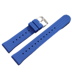 STEELDIVE Blue Silicone Watch Band Replacement Strap 20mm/22mm