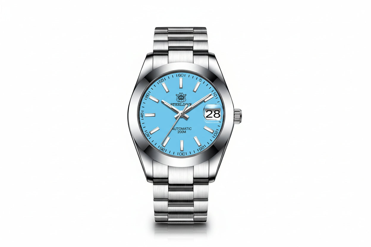STEELDIVE SD1934 Automatic Menâ€™s Diver Watch â€“ NH35, Retro Water Ghost