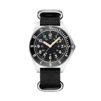 STEELDIVE SD1944 45MM NH35 Automatic Dive Watch with black band dial, detail view